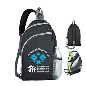 "PADDLE SLING ALL SPORT" Recycled Crossbody Pickleball & Sports Gear Sling Bag